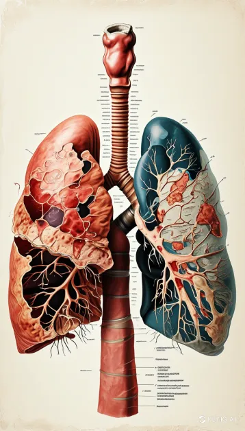 พัฒนาการของมะเร็งปอดระยะกลางที่อาจเริ่มมีอาการชัดเจน